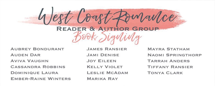 West Coast Romance Reader & Author Event