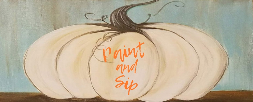 Paint & Sip - White Pumpkin