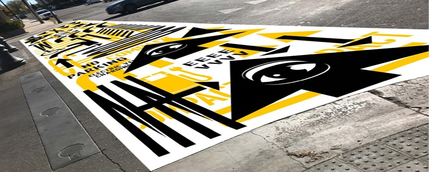 Crosswalk Art Movement on The Blvd