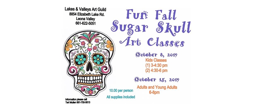 Sugar Skull Art Class at Lakes and Valleys Art Guild Sugar Skull Art Class at Lakes and Valleys Art Guild