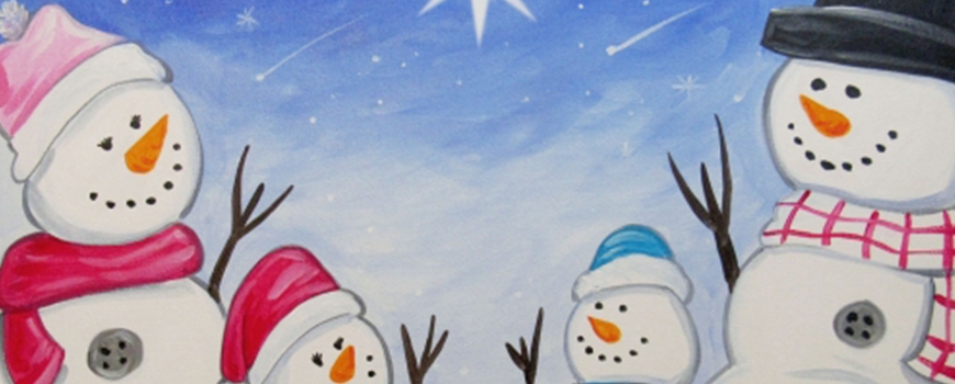 Paint Nite: Family Snowman Wishing at El Torito