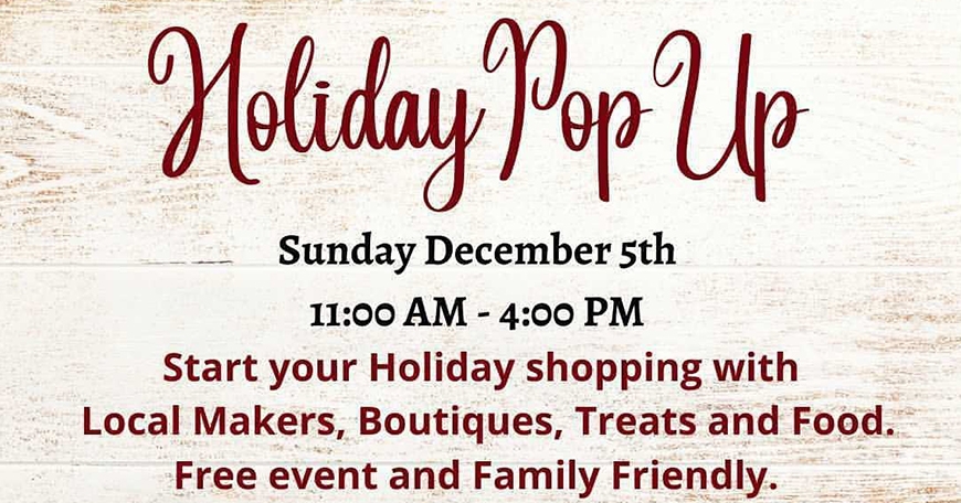 Holiday Pop Up