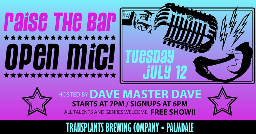 Raise The Bar: Open Mic Night! Raise The Bar: Open Mic Night!