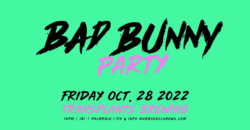 Bad Bunny Party at Transplants Brewing