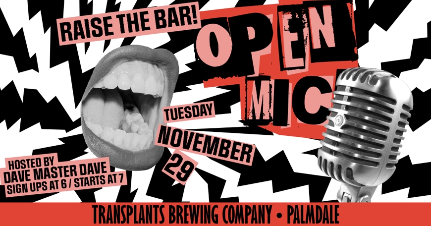 Raise The Bar: Open Mic Night! Raise The Bar: Open Mic Night!