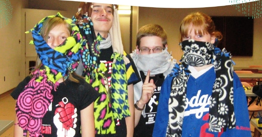 Craft: No Sew Fleece Scarf at Lancaster Library