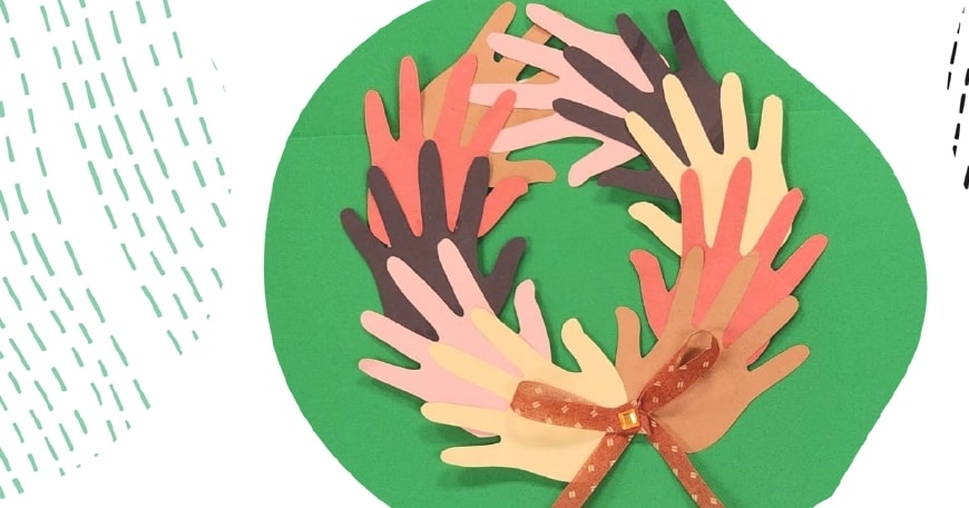 Craft: Handprint Wreath Craft: Handprint Wreath