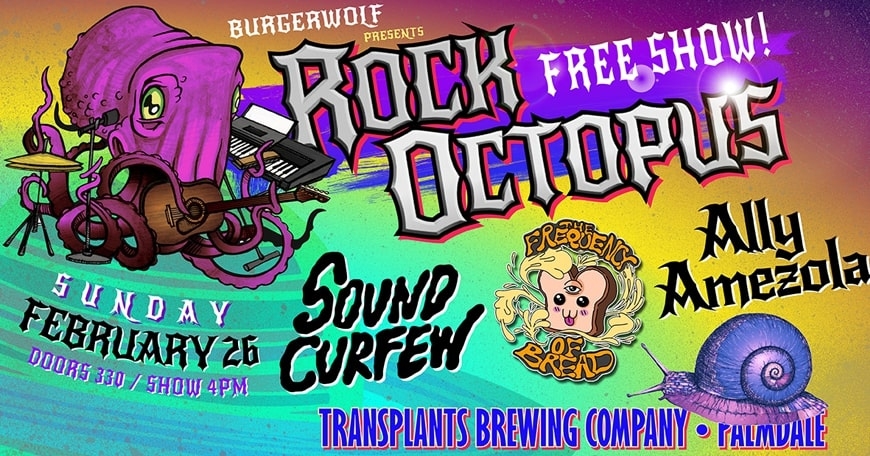 FREE SHOW: Farewell To The Rock Octopus at Transplats