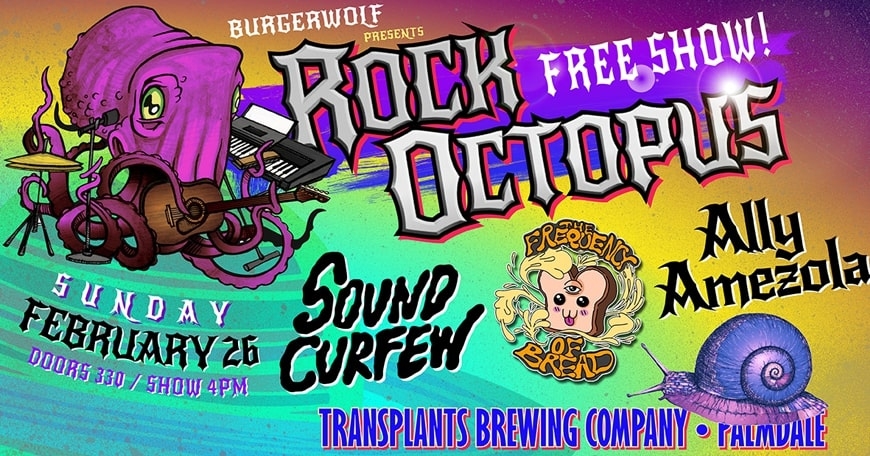 FREE SHOW: Farewell To The Rock Octopus at Transplats FREE SHOW: Farewell To The Rock Octopus at Transplats