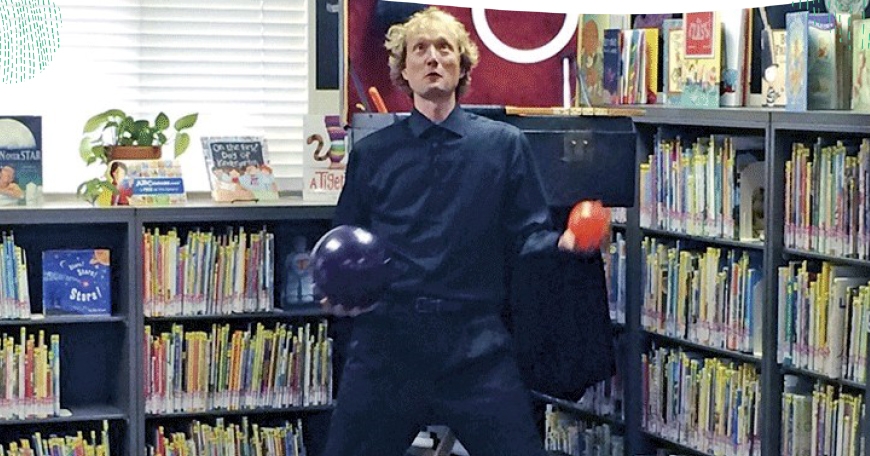 Juggling at Lancaster Library