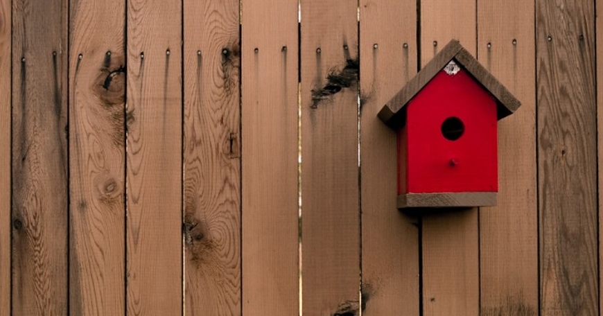 Birdhouses at Quartz Hill Library