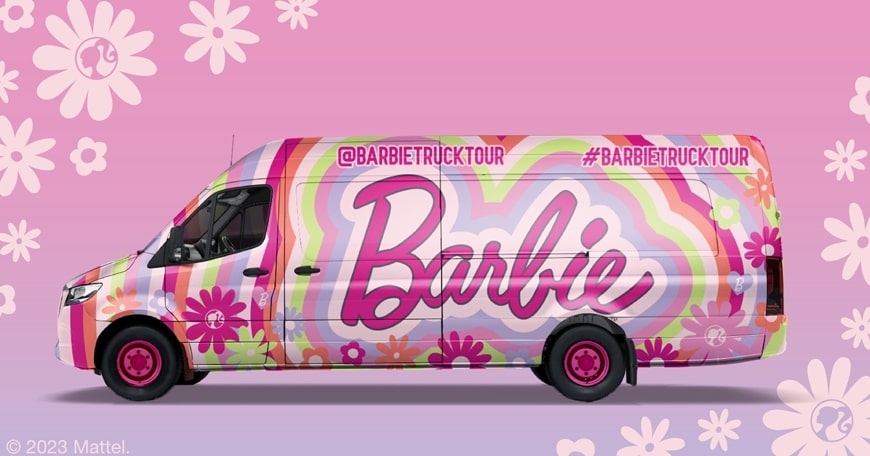Barbie Truck Dreamhouse Living Tour