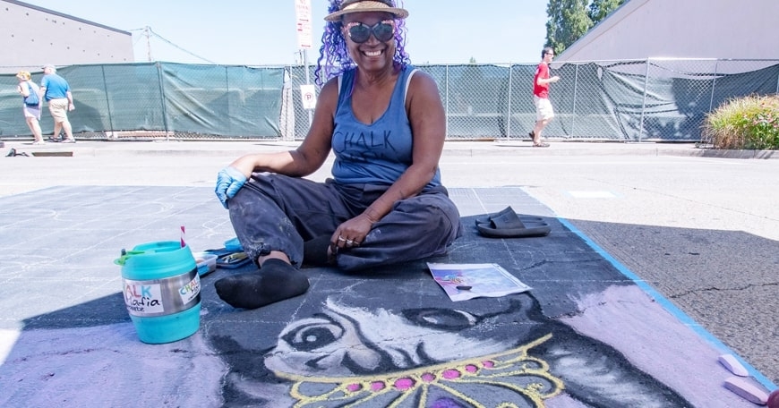Street Chalking with Lori Antoinette Street Chalking with Lori Antoinette