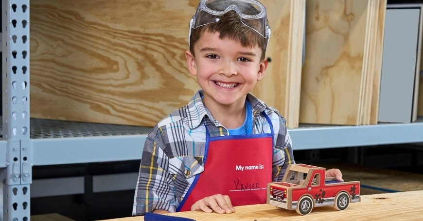 Kids' DIY-U Workshop: Rolling Toy Pickup Truck