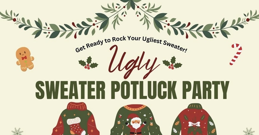 Ugly Sweater Potluck Party