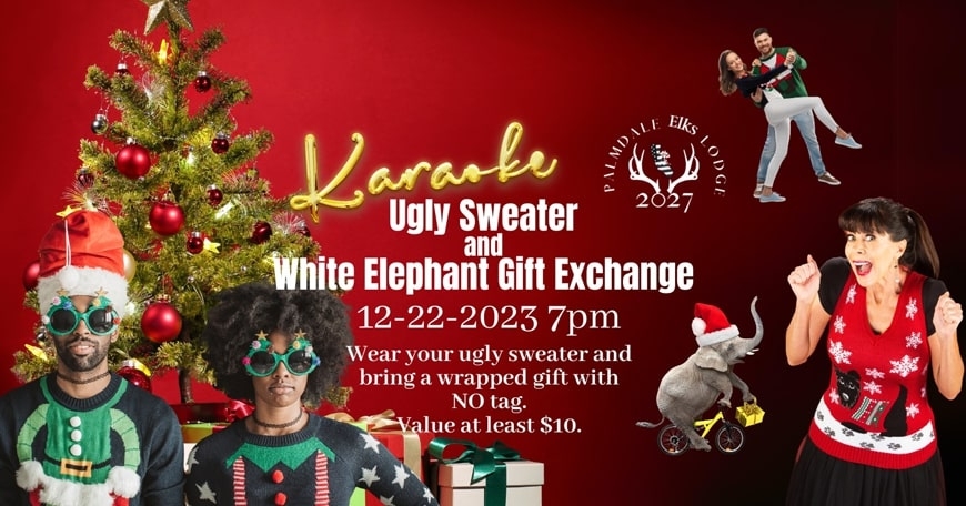 Ugly Sweater and White Elephant Gift Exchange