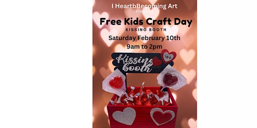 Kid's Valentine Kissing Craft Booth Day