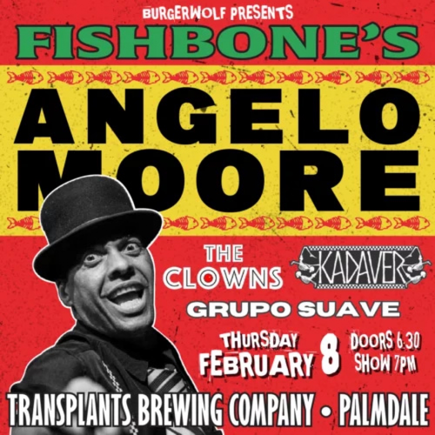 Fishbone's Angelo Moore with The Clowns, Skadavers & Grupo Suave