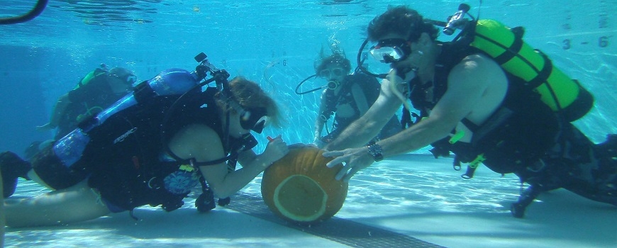 Underwater Pumpkin Carving Contest Underwater Pumpkin Carving Contest