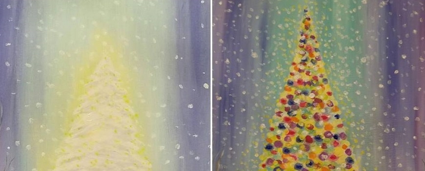 Paint & Sip Christmas Tree