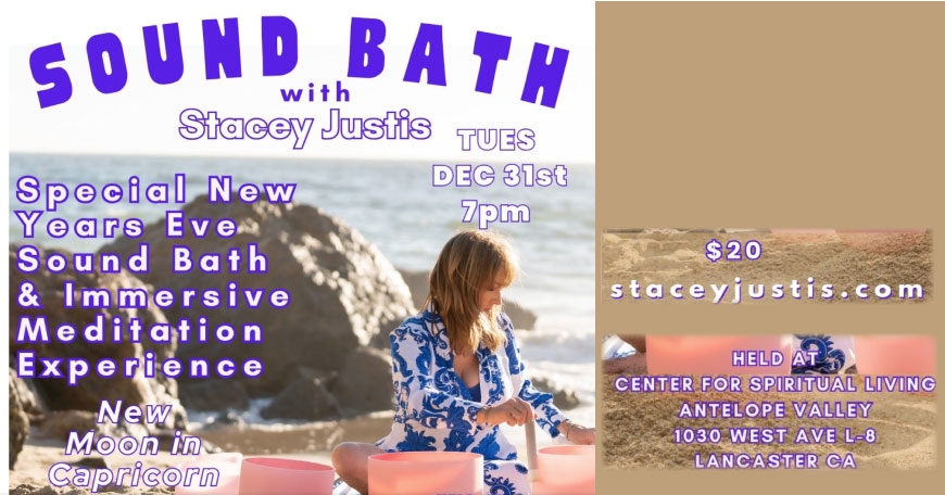 New Year's Eve Sound Bath Experience New Year's Eve Sound Bath Experience
