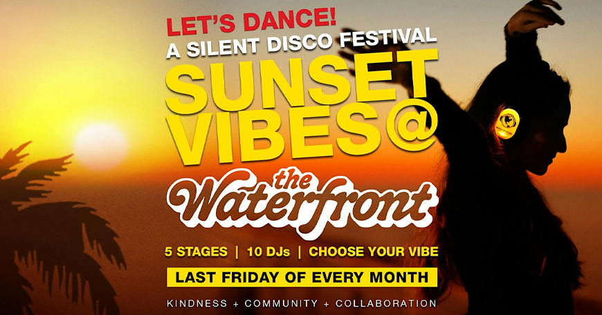 Sunset Vibes Silent Disco @ The Waterfront / Venice Beach Sunset Vibes Silent Disco @ The Waterfront / Venice Beach