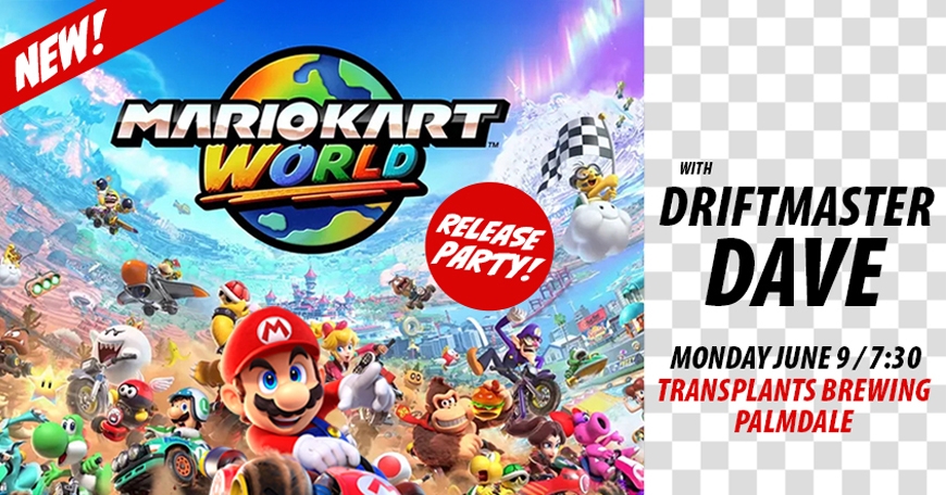 Mario Kart WORLD Tournament Release Party with Driftmaster Dave