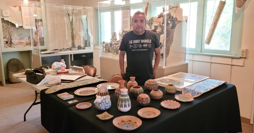 Rowan Harrison at Antelope Valley Indian Museum Rowan Harrison at Antelope Valley Indian Museum