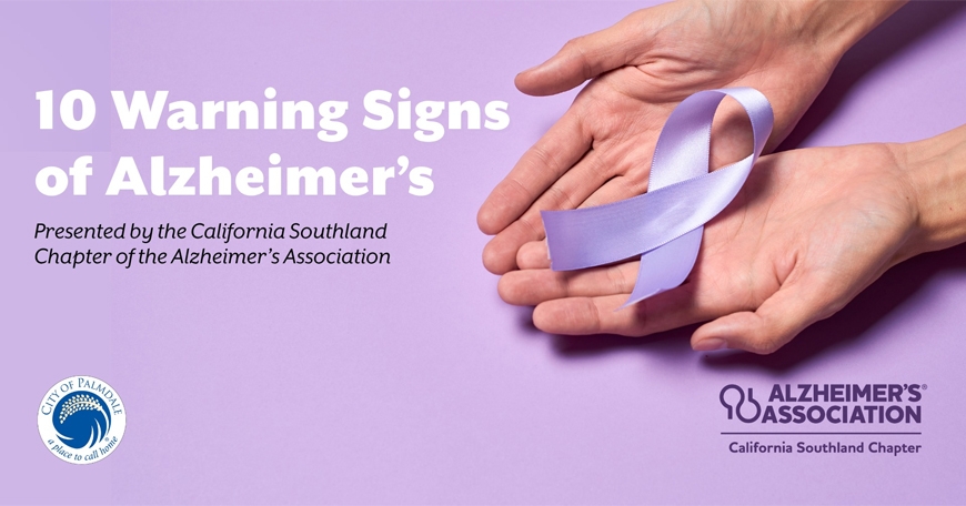 10 Warning Signs of Alzheimer's Educational Event