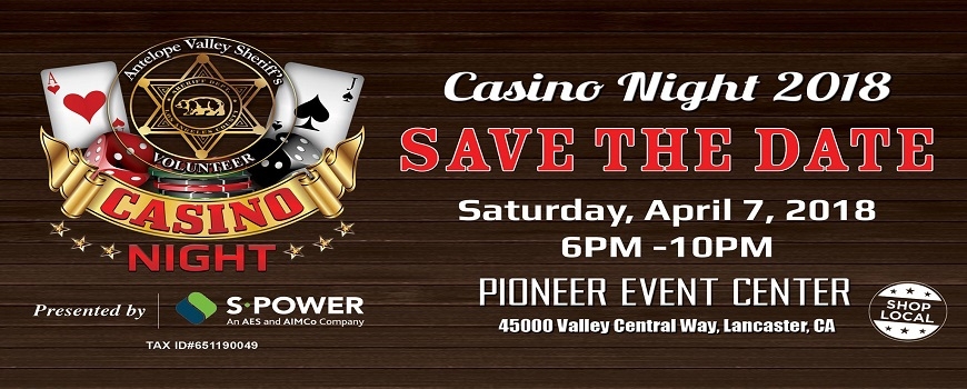 Antelope Valley Sheriff's Boosters Casino Night