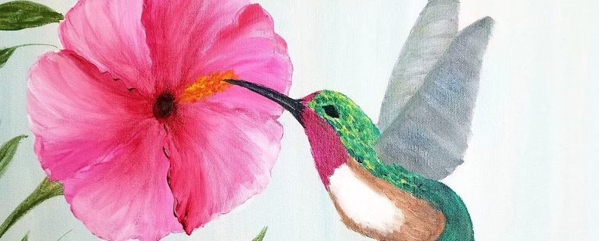 Hummingbird Paint & Sip at Thief & Barrel Tasting Room