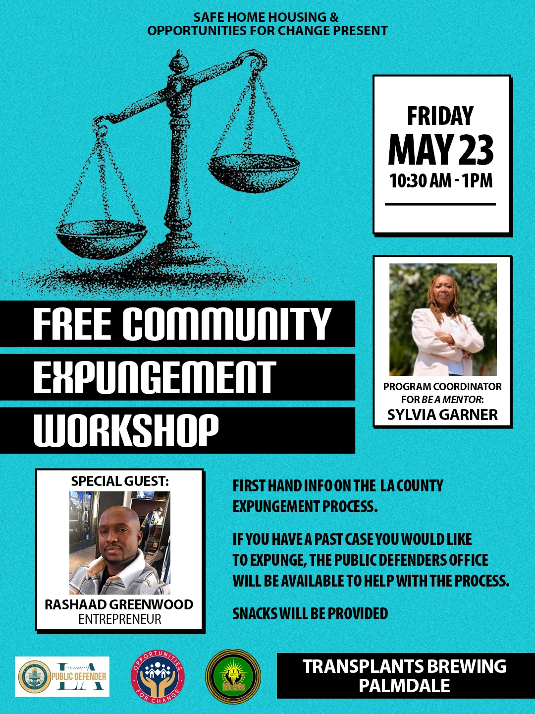 FREE COMMUNITY EXPUNGEMENT WORKSHOP