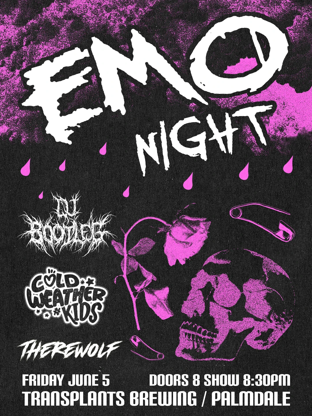 EMO NIGHT WITH DJ BOOTLEG / COLD WEATHER KIDS / THEREWOLF