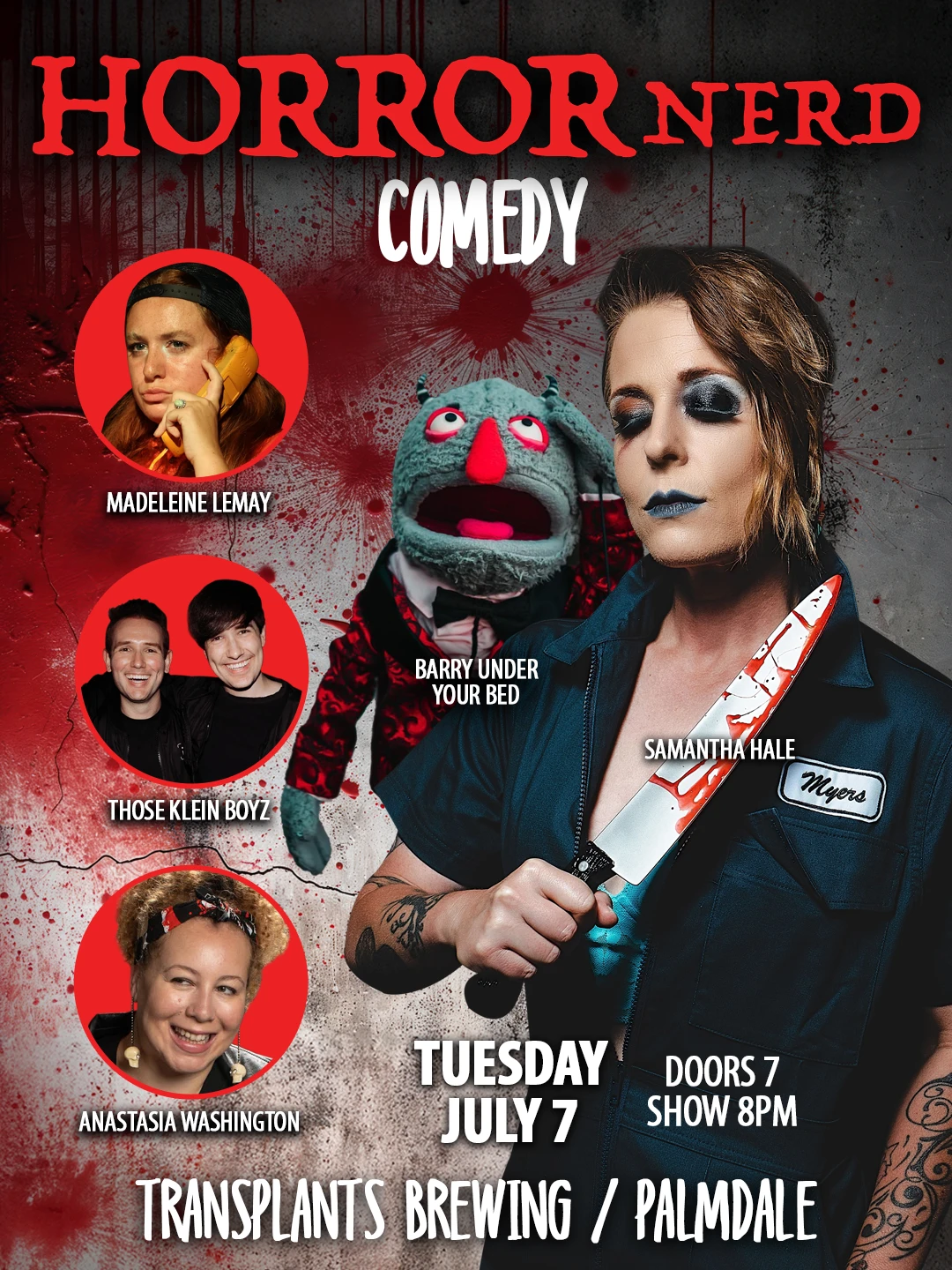 FREE SHOW: HORROR NERD COMEDY- COMEDIANS TAKING ON THE MOST ICONIC MOVIES